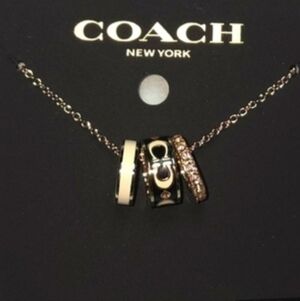 ✨️Moving SALE✨️Coach Women's Gold and Silver Necklace